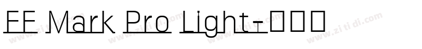 FF Mark Pro Light字体转换